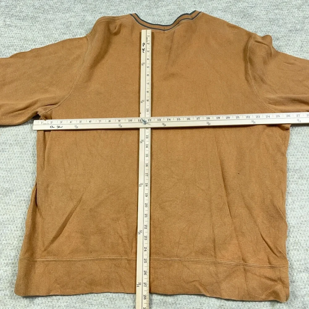 Vintage Polo‎ Ralph Lauren Sweater Men XXL 2XL Brown V Neck Soft Golf Pullover
